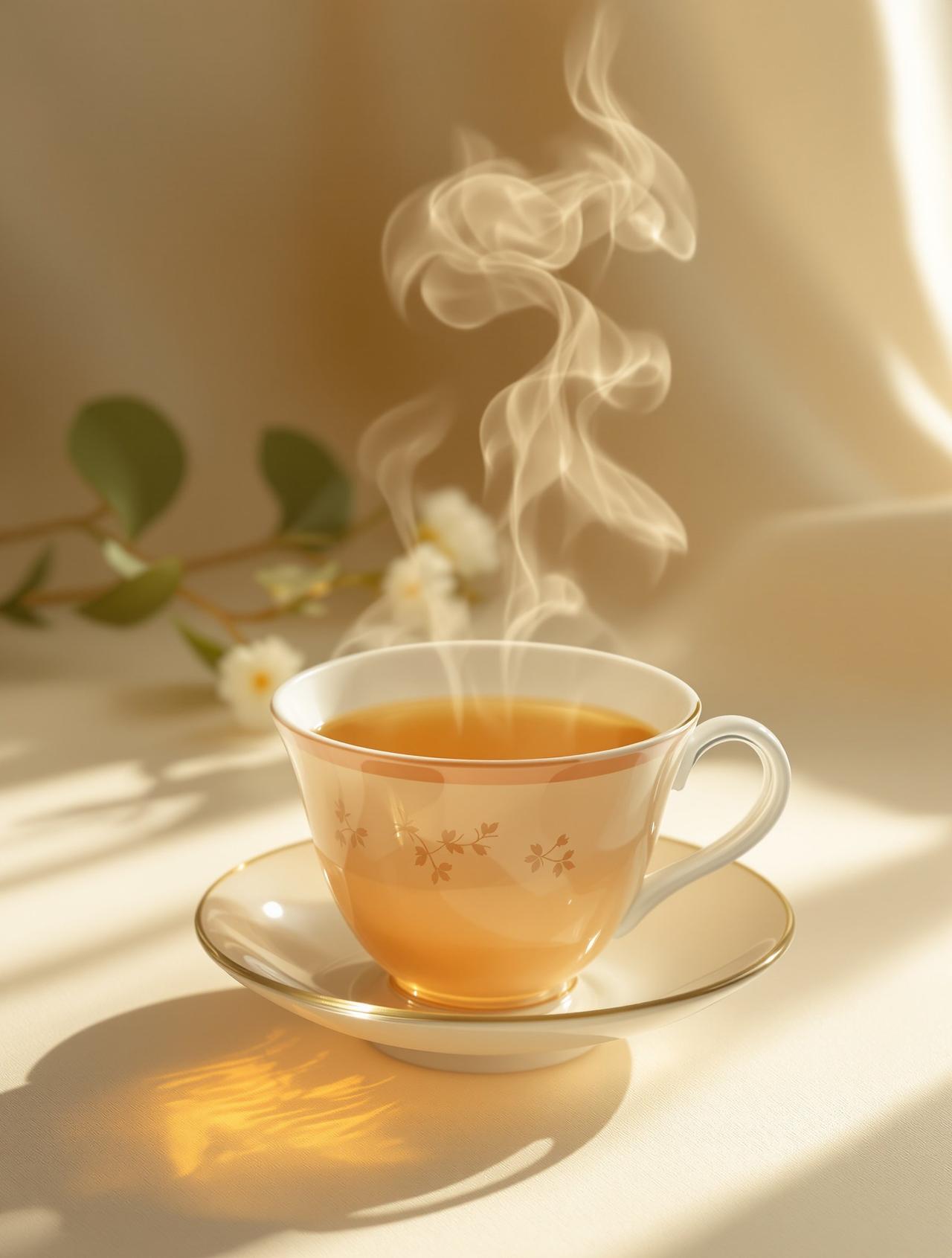 杯盏·茶烟袅袅